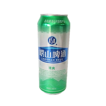 嶗山啤酒青島啤酒聽裝罐裝易拉罐 清爽8度 500ml12罐