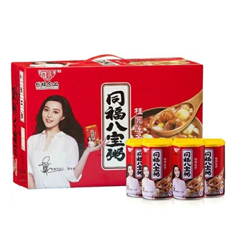 同福碗粥 桂圓蓮子八寶粥罐整箱方便速食早餐粥代餐320g*10罐